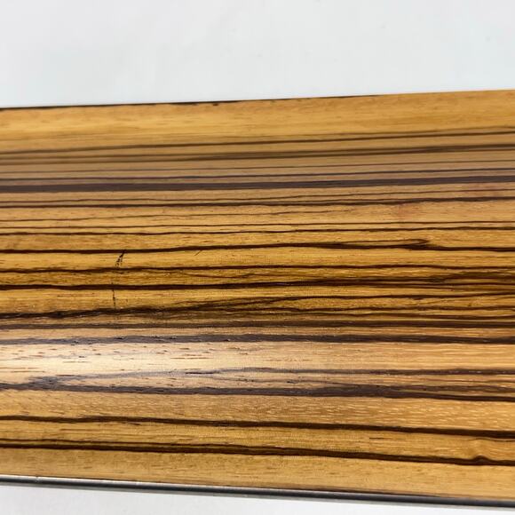 Tivi Colorado Wooden Clutch Handbag Purse Clam Shell Wood Grain Magnet Closure - Picture 8 of 10